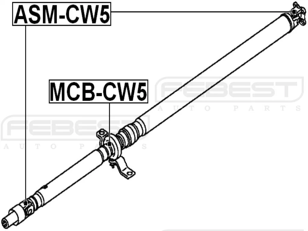 Krzyżak podpory wału z łożyskiem MITSUBISHI [NKW-MS-005 ] ( #3401A022 ) 