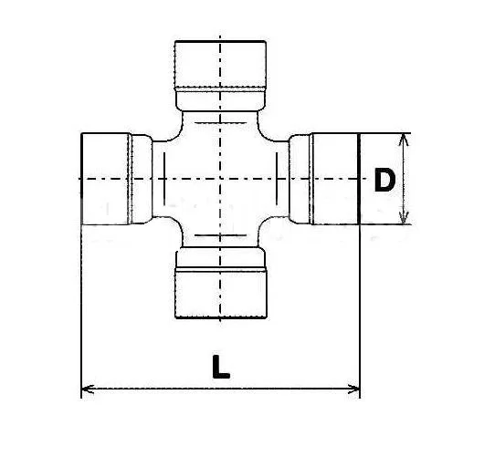 Krzyżak wału napędowego KIA - [61-1301] (32x58x93) tylny