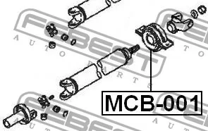 Podpora wału z łożyskiem MITSUBISHI [MCB-001] (MN17142­9)