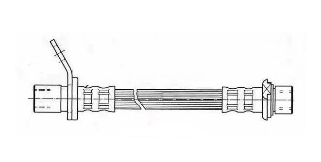 Przewód hamulcowy elastyczny tył TOYOTA - [75-02002] (90080-94066)