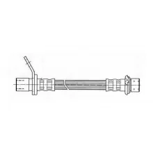  Przewód hamulcowy elastyczny tył TOYOTA - [C80111ABE] (90080-94066)