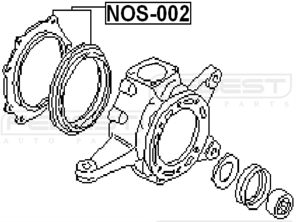 Uszczelniacz zwrotnicy przedniej kuli NISSAN - PATROL Y60 [NOS-002] 40579-01J00