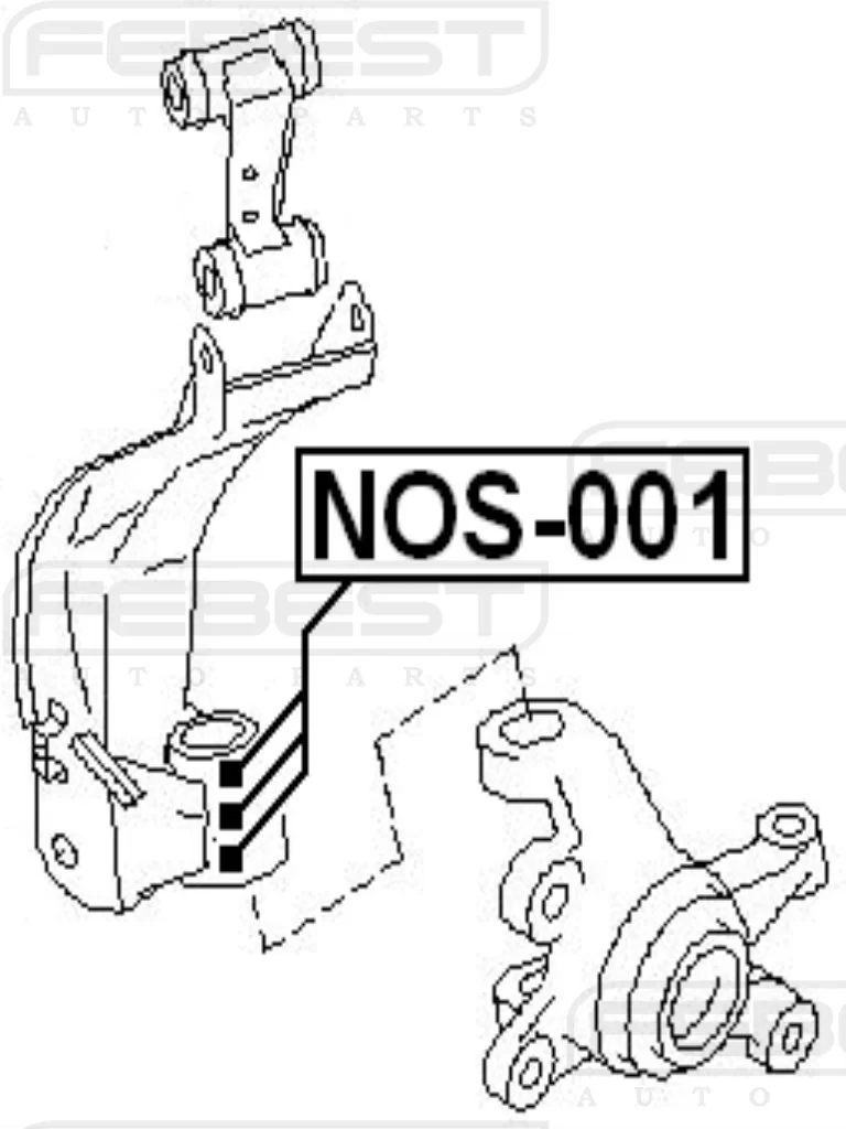 Zestaw naprawczy zwrotnicy przedniej góra NISSAN - [KNZ-NS-000] PRIMERA P10 P11 WP11