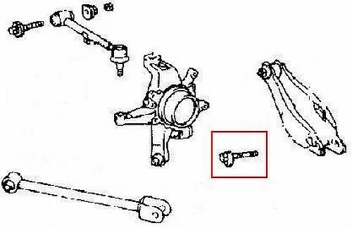  Śruba regulacyjna wahacza tylnego TOYOTA LEXUS - [0129-007] 48190­-30040 , 4819030040