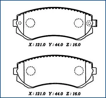 Klocki hamulcowe NISSAN - [C11058ABE]+ABS