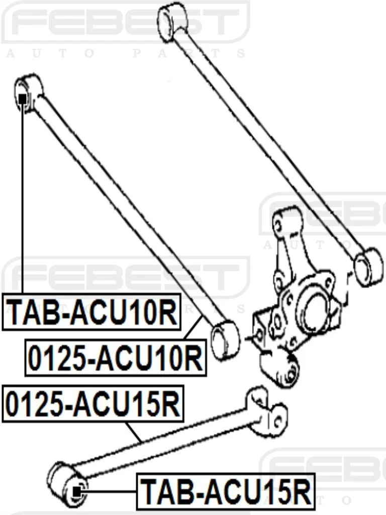 Drążek poprzeczny tylny  LEXUS TOYOTA - [0125-ACU10R] 48710-48010