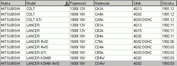 Filtr powietrza MITSUBISHI - [02-261]