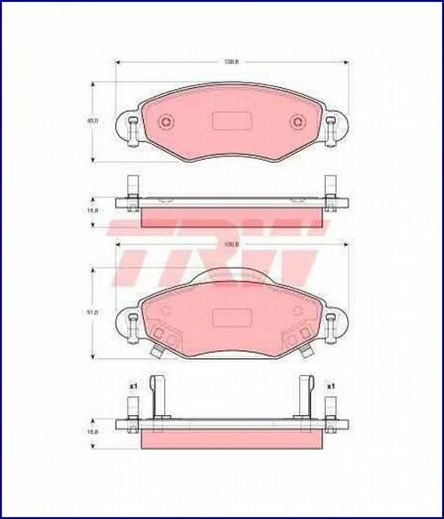 Klocki hamulcowe (2) TOYOTA - [GDB3324] (tył:bębny) FRANCUSKA