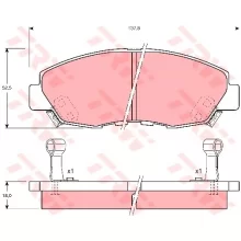  Klocki hamulcowe HONDA - [GDB894] 45022S4KA00,45022S84A01,45022S84A02