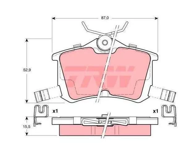 Klocki hamulcowe HONDA - [GDB3190]