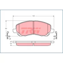  Klocki hamulcowe MITSUBISHI - [GDB3287]