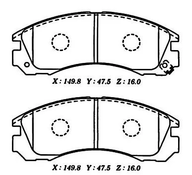 Klocki hamulcowe MITSUBISHI - [04-06039T]