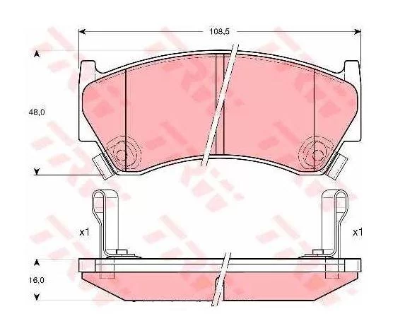 Klocki hamulcowe NISSAN - [GDB3180]+ABS