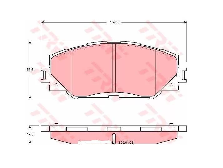 Klocki hamulcowe TOYOTA - [GDB3425] 04465-42160