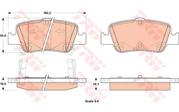 Klocki hamulcowe TOYOTA - [GDB3480] sys.BOSCH