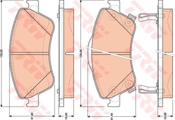 Klocki hamulcowe TOYOTA - [GDB3479] sys.BOSCH