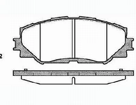 Klocki hamulcowe TOYOTA - [FDB1891] 04465-42160