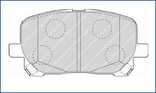  Klocki hamulcowe TOYOTA -[FDB1529]