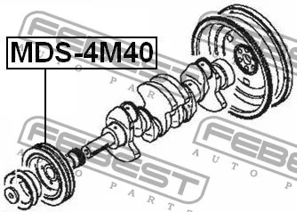 Koło pasowe wału korbowego - MITSUBISHI - [MDS-4M40](ME200048)