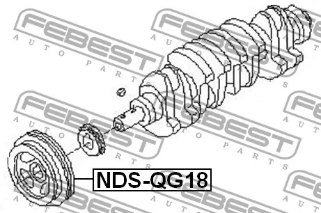 Koło pasowe wału korbowego - NISSAN - [ NDS-QG18](12303-95F0A)