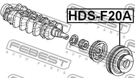 Koło pasowe wału korbowego - HONDA -[HDS-F20A] 13810-PT1-003,13810PT1003