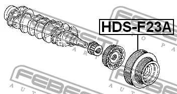 Koło pasowe wału korbowego - HONDA -[HDS-F23A](13810-PGM-003)