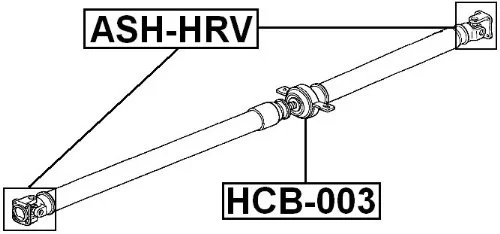 Krzyżak wału napędowego - [ASH-HRV](#40100-S2H-003)