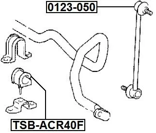 Łącznik stabilizatora przód TOYOTA LEXUS - [0123-050](48820-28050,4882028050) 