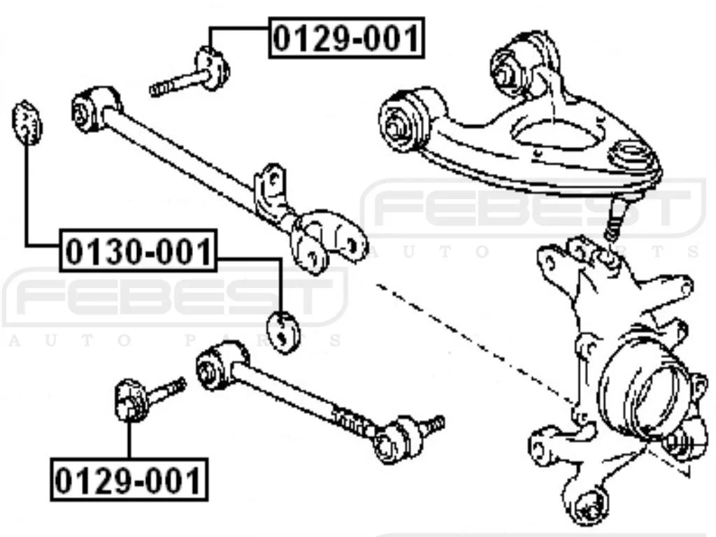 Podkładka regulacyjna wahacza tył TOYOTA LEXUS - [0130-001] 48198­-22020,4819822020