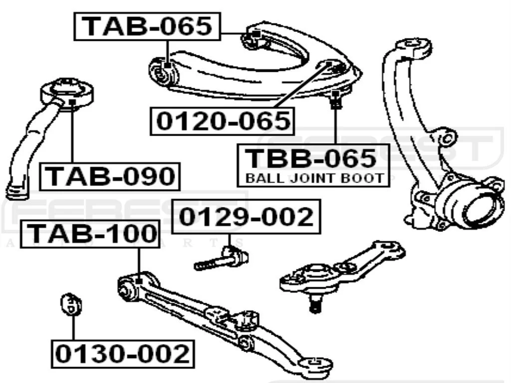 Podkładka regulacyjna wahacza przód TOYOTA LEXUS - [0130-002] 48198-50011,4819850011