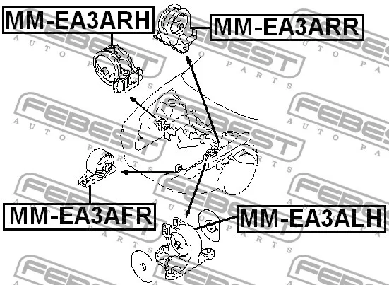 Poduszka prawa AT - MITSUBISHI [MM-EA3ARH] (MR272199)