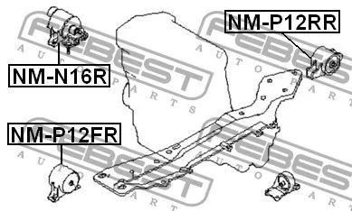 Poduszka silnika prawa - NISSAN [NM-N16R](11210-4M71A)