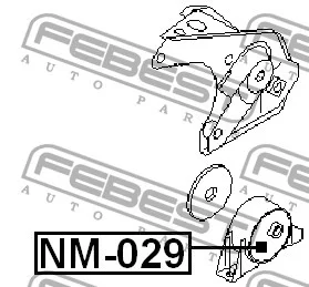 Poduszka silnika tylna - NISSAN [NM-029](11320-4M400) JP