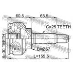 Przegub kpl. MITSUBISHI - [0410-CS3A](MR580575) 30x57x25