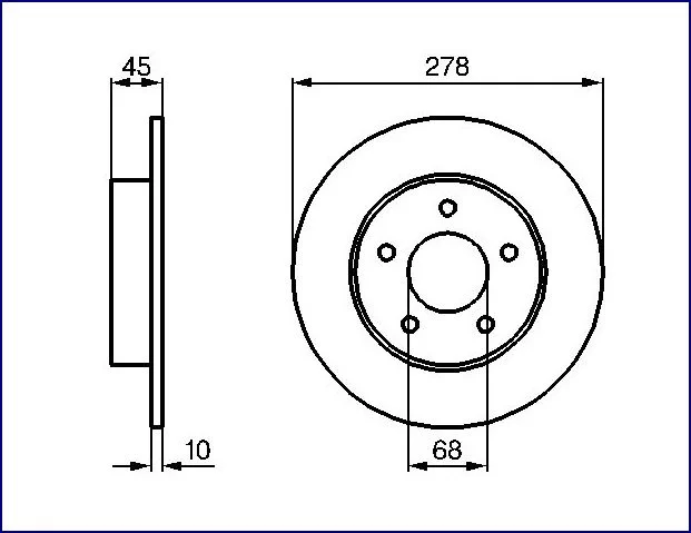 Tarcza hamulcowa NISSAN - [24.0110-0285.1]