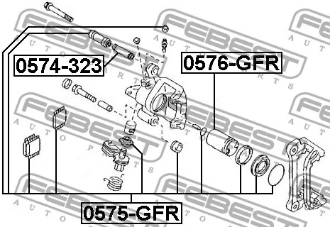 Tłoczek hamolcowy tylny MAZDA - [0576-GFR](#GE7C-26-61XA) 