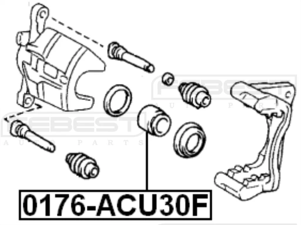 Tłoczek zacisku przód LEXUS TOYOTA - [0176-ACU30F] 47731-28080 , 4773128080