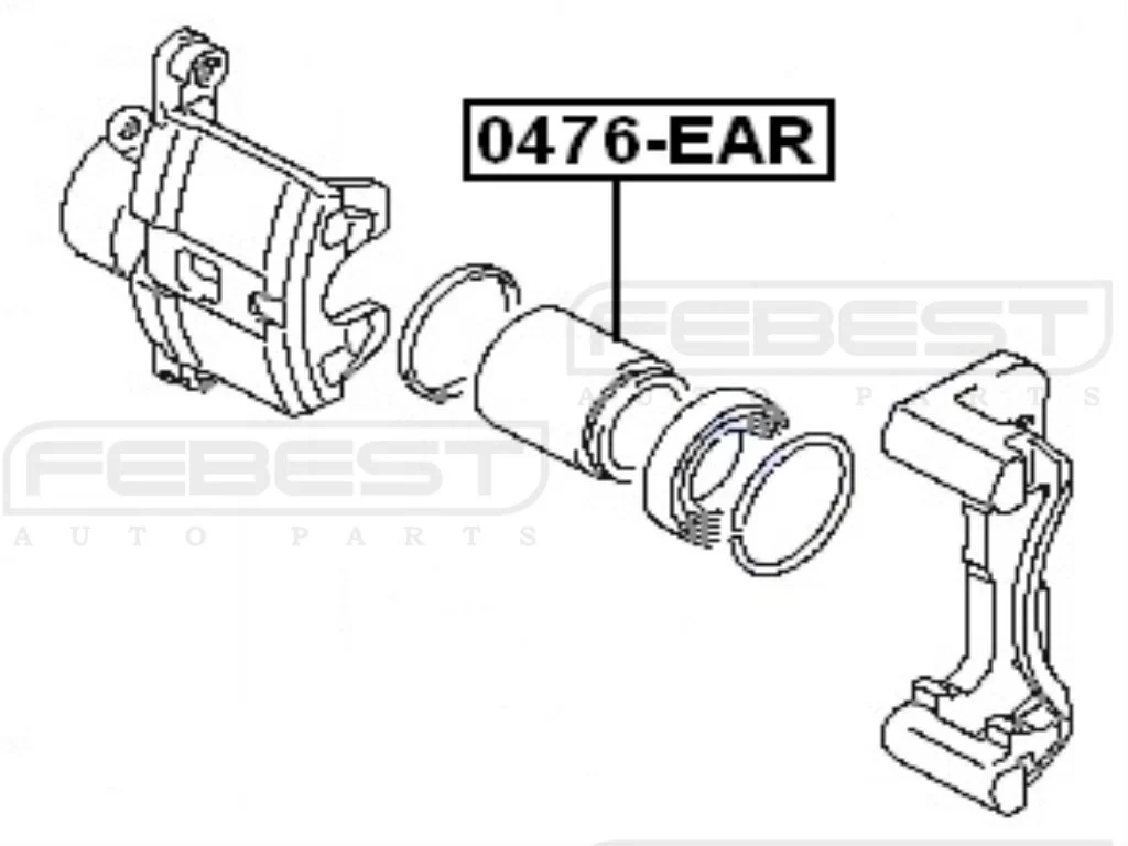  Tłoczek zacisku tylnego MITSUBISHI- [0476-EAR] MB53440­4