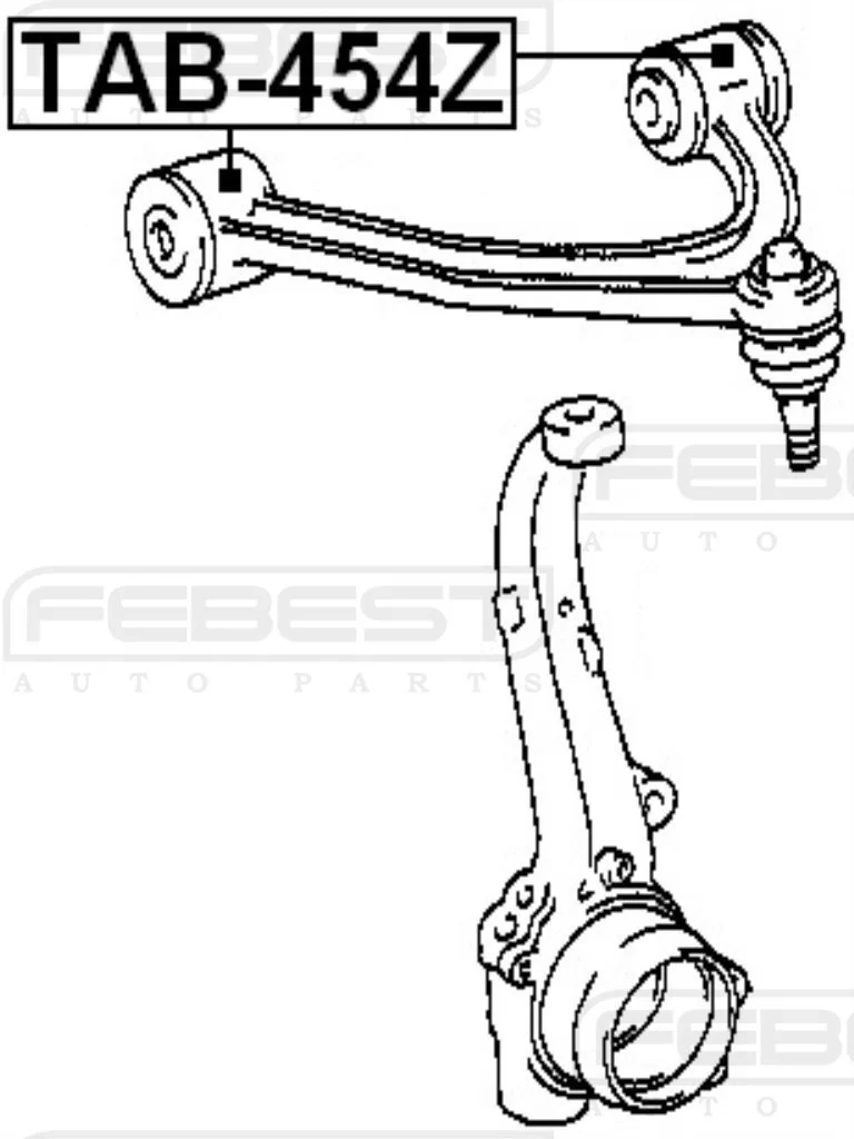 Tuleja wahacza górnego LEXUS TOYOTA - [TAB-454Z] 48630­-39015, 48610­-39015