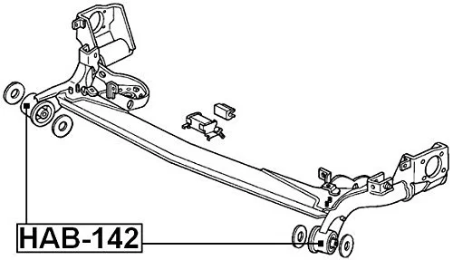 Tuleja belki tylnej HONDA  [HAB-142] # 42100-SAA-E01 , # 42100-SAA-E05