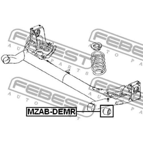 Tuleja belki tylnej MAZDA (DY) - [MZAB-DEMR](D375-28-460)