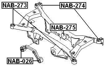 Tuleja mechanizmu różnicowego NISSAN - [ZTT-NS-061B] #55400ES50A,55400-8H700