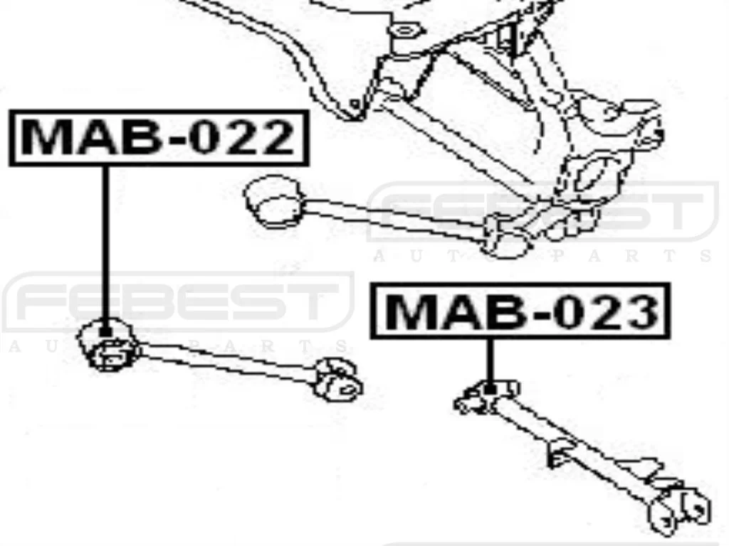 Tuleja wahacza MITSUBISHI - [MAB-023] #MR223570,#MR297950