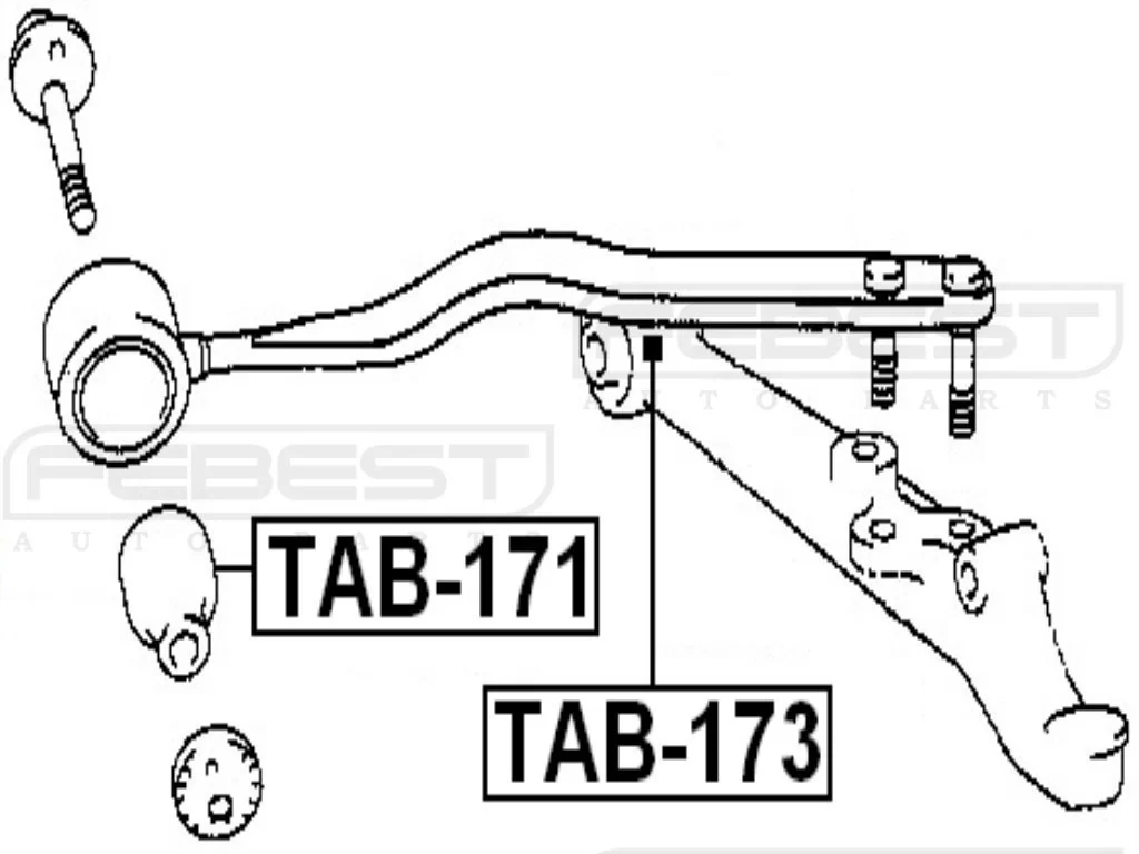 Tuleja wahacza przedniego LEXUS TOYOTA - [TAB-173](#48068­-50020)