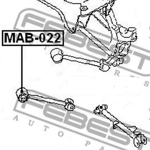 Tuleja wahacza wzdłużnego,poprzecznego DODGE MITSUBISHI -  [MAB-022] MR272760,#MR369664 #4117A007