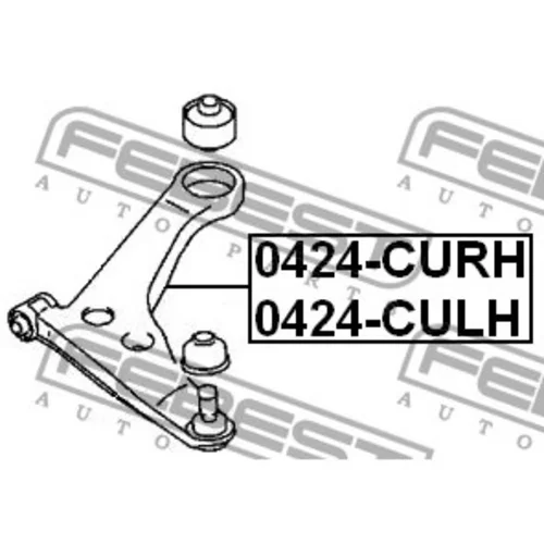 Wahacz przedni prawy - MITSUBISHI [0424-CURH] (MR961392)-> 2004.04