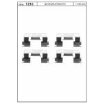 Zestaw montażowy klocków przód - [QB109-1293] sys .LUCAS