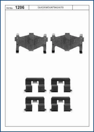 Zestaw montażowy klocków tył - [QB1206]+(ABS)