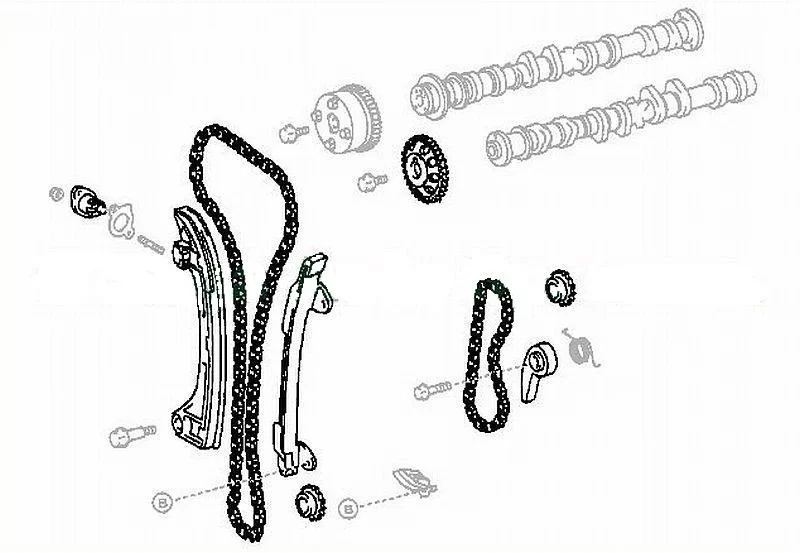Zestaw naprawczy łańcucha rozrządu - TOYOTA [23-02011]